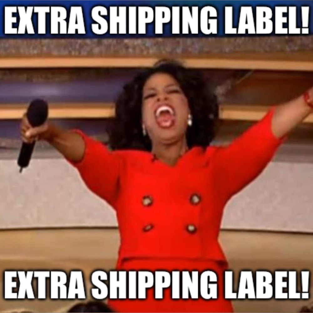 Extra shipping label for larger bundled orders over 5 lbs